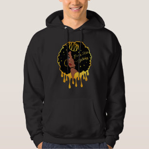 50 jaar oud zwart Melanin, meisje Het is mijn 50e Hoodie