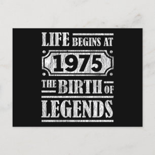 50 Jaar Oude 1975 Geboorte Van Legende 50ste Verja Briefkaart