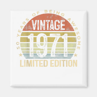 50 jaar oude cadeautjes  1971 Limited Edition 50t Magneet