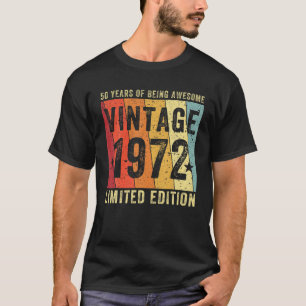 50 jaar oude cadeautjes 1972 Limited Edition 50T T-shirt