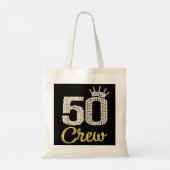 50 jaar oude cadeautjes 50 bemanningsleden 50e ver tote bag (Achterkant)