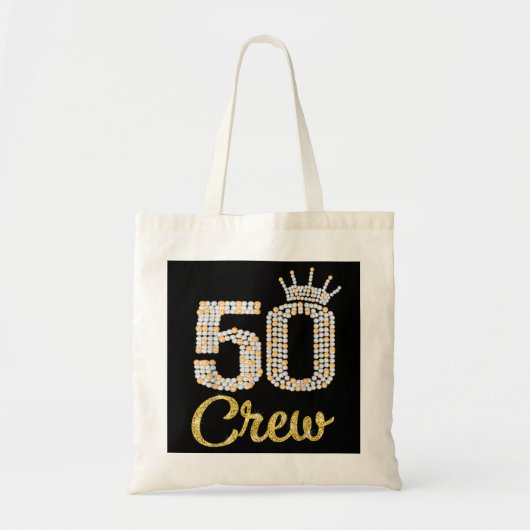 50 jaar oude cadeautjes 50 bemanningsleden 50e ver tote bag (Voorkant)