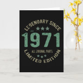 50 jaar oude dag Legend 50e verjaardag Kaart (Gele Bloem)