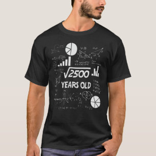 50 jaar oude dagelijkse Wiskunde leraar 50e verjaa T-shirt
