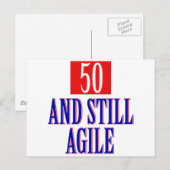 50 jaar oude design briefkaart (Voorkant / Achterkant)