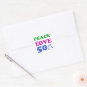 50 jaar oude design vierkante sticker (Envelop)