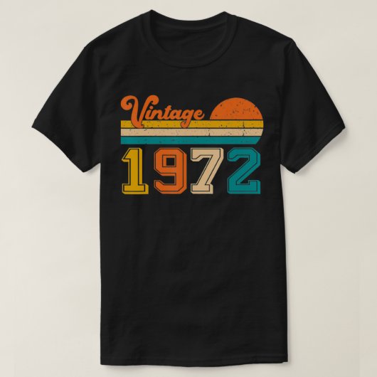 50 jaar oude  editie 1972 Limited Edition 50th Bir T-shirt (Design voorkant)