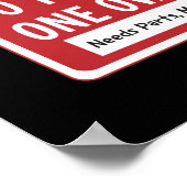 50 jaar oude eigenaar poster (Hoek)