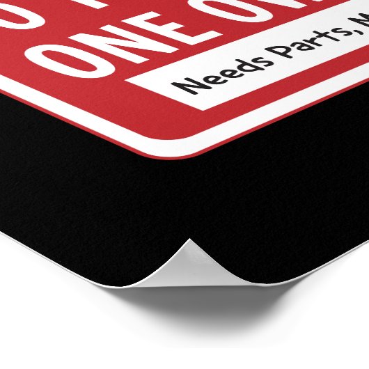 50 jaar oude eigenaar poster (Hoek)