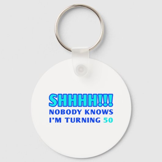 50 jaar oude Gag-cadeau Sleutelhanger (Voorkant)