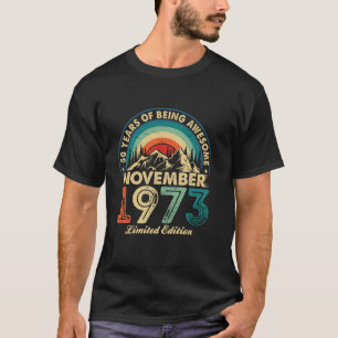 50 jaar oude geschenken Geweldige sinds november 1 T-shirt