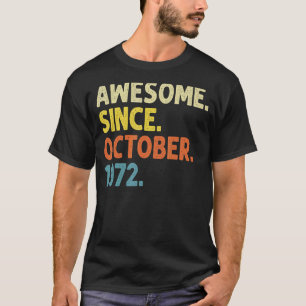 50 jaar oude grappigheid Geweldige sinds oktober 1 T-shirt