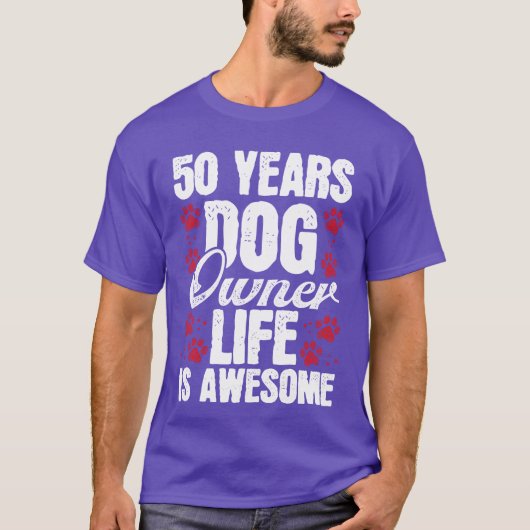 50 Jaar Oude Hond Hond Mama Hond Papa 50ste Verjaa T-shirt (Voorkant)