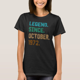 50 jaar oude legering sinds oktober 1972 50e geboo t-shirt