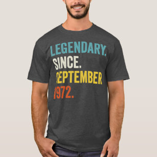 50 jaar oude legerlijster sinds september 1972 50e t-shirt