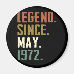 50 jaar oude leggende sinds mei 1972 50ste verjaar magneet
