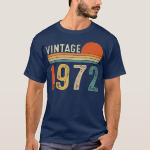 50 jaar oude Mannen Vintage 1972 50e T-shirt