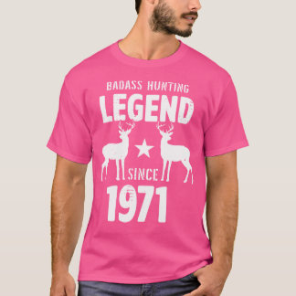 50 jaar oude Mannen Vrouwen 1971 jachtcadeaus voor T-shirt