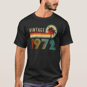 50 jaar Oude Mannen Vrouwen  1972 Retro 50th Birth T-shirt