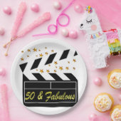 50 JAAR OUDE MOVIE STAR PAPIEREN BORDJE (Feest)