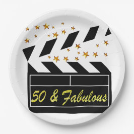 50 JAAR OUDE MOVIE STAR PAPIEREN BORDJE