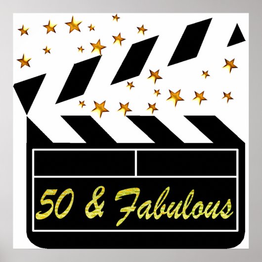 50 JAAR OUDE MOVIE STAR POSTER (Voorkant)