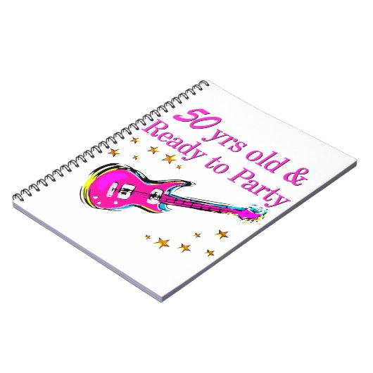 50 JAAR OUDE ROCKSTER NOTITIEBOEK (Linkerzijde)