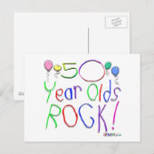 50 jaar oude rotzooi! briefkaart (Voorkant / Achterkant)