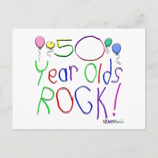 50 jaar oude rotzooi! briefkaart (Voorkant)