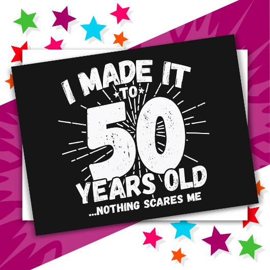50 Jaar Oude Sarcastische Meme Grappige 50e Verjaa Briefkaart