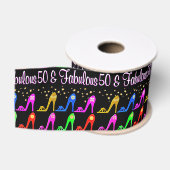 50 JAAR OUDE STILETTO QUEEN GROSGRAIN LINT (Spoel)