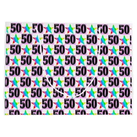 50 JAAR OUDE SUPERSTER GROOT CADEAUZAKJE (Achterkant)