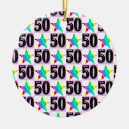 50 JAAR OUDE SUPERSTER KERAMISCH ORNAMENT
