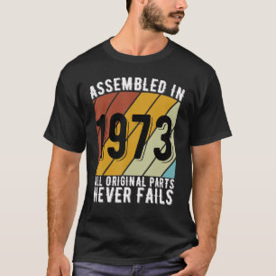 50 jaar oude verjaardag auto fans geboren in 1973  t-shirt