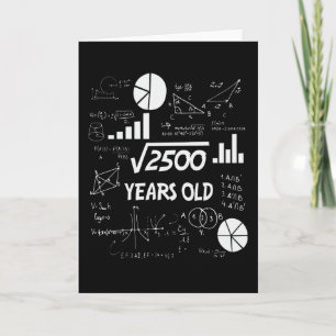 50 jaar oude verjaardag wiskunde leraar 50e verjaa kaart