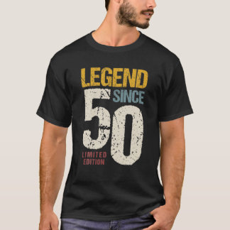 50 jaar oude Vintage 1972 50e verjaardag T-shirt