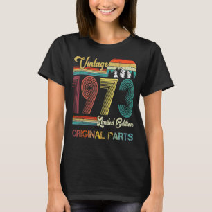 50 jaar oude Vintage 1973 50e verjaardag 12 T-shirt
