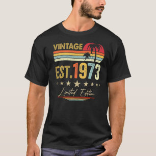 50 jaar oude Vintage 1973 50e verjaardag 15 T-shirt