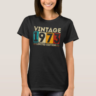 50 jaar oude Vintage 1973 50e verjaardag T-shirt