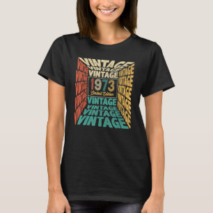 50 jaar oude Vintage 1973 50e verjaardag T-shirt