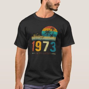 50 jaar oude Vintage 1973, gemaakt in 1973 50e geb T-shirt