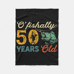 50 Jaar Oude Visgift 50ste Verjaardag Cool Vijftig Fleece Deken