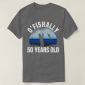 50 jaar oude vissers 50e verjaardag vis t-shirt (Design voorkant)