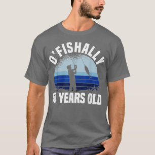 50 jaar oude vissers 50e verjaardag vis t-shirt