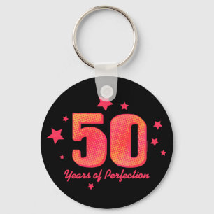 50 jaar perfectie sleutelhanger