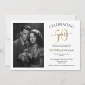 50 jaar Photo Jubileum Party Kaart (Voorkant)