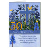 50 jaar religieuze service Larkspur-scripts (Voorkant)