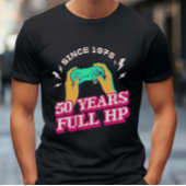 50 Jaar Retro Full HP Video Gamer Verjaardag T-shirt