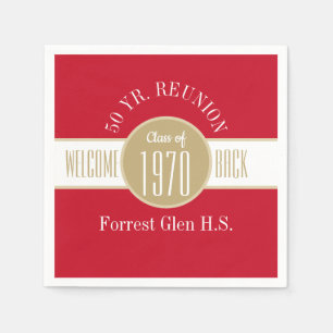 50 Jaar Reünie Welkom Terug Servetten