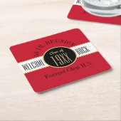 50 jaar reunion Welkom terug Kartonnen Onderzetters (Schuin)